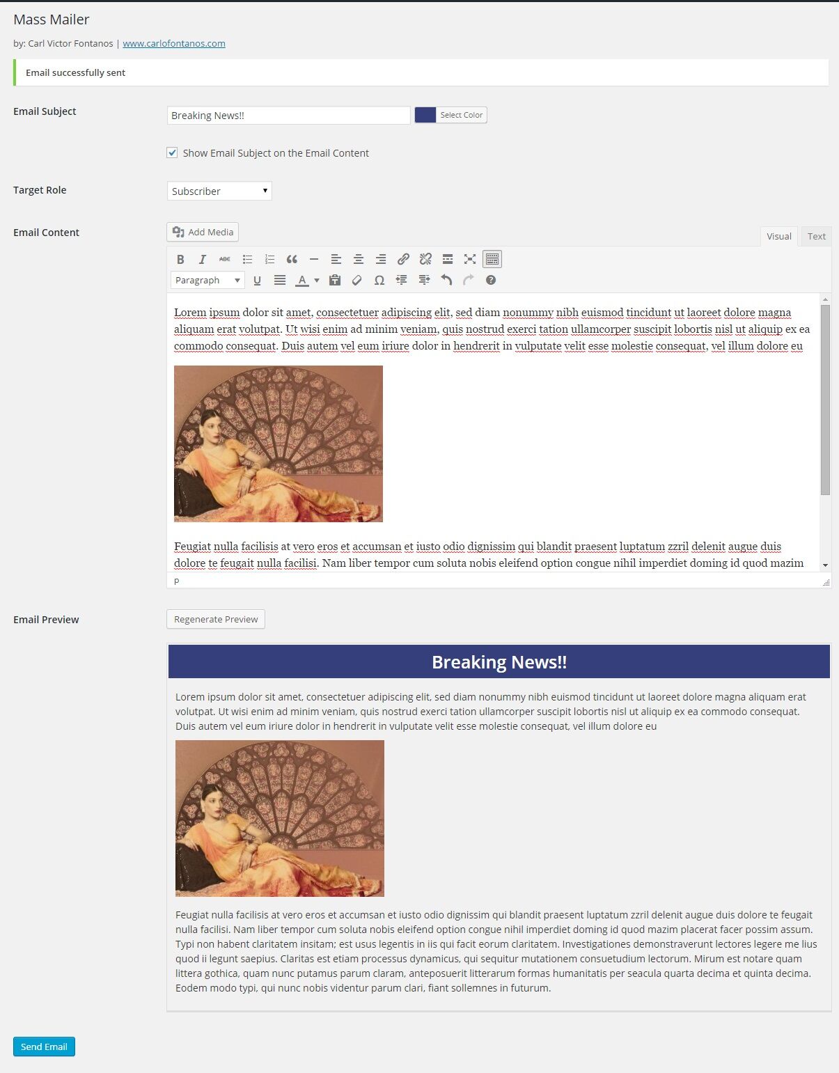 Cvf Mass Mailer Plugin Carlo Fontanos